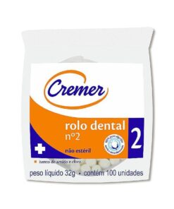 Rolo Dental De Algodão - Cremer Dental LFWeber Campo Grande MS