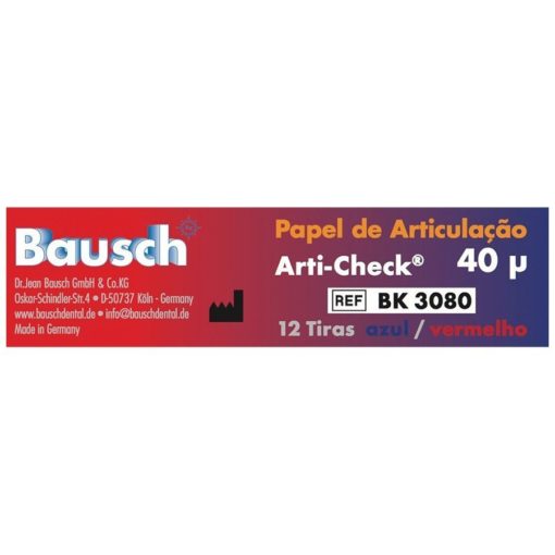 Papel Carbono Arti-Check 40 Micras - Bausch Dental LFWeber Campo Grande MS