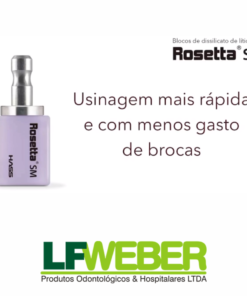 Usinagem mais rápida e menor gasto de brocas -Rosetta SM - Dissilicato de lítio DentalLFWeber Campo Grande MS